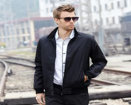 Fashion Male Standing Collar Jacket Coat Men Spring Business Casual Clothes Summer Thin Windbreaker Mens Black Bomber Jackets 5XL5183118
