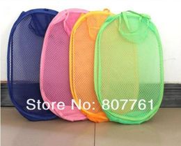 Brand new christmas gift 10pcs Folding Clothing Nets Colourful Laundry Basket Garment Storage Basket9988910