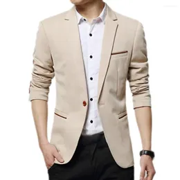 Men's Jackets Men Dress Shirt Fashion Solid Colour Business Long Sleeve Button Turn Down Collar Top Polyester