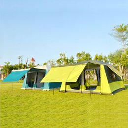 Tents And Shelters Outdoor Camping Double-decker Two-bedroom Tent Rainproof 8 People High-quality Big