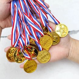 10/20Pcs Children's Gold Winners Medal Hanging Tag Toy Gold Game Medal Toys for Kid Birthday Party Favour Pinata Fillers supplies