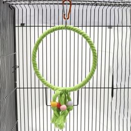 Bird Swing Toy Useful Parrot Swing Cages Toys Exquisite Pet Bird Toy Bird Swing Cages Rope Toys for Parakeet