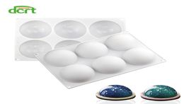 6 Cavity Half Ball Shape Silicone Cake Mold for Desserts Candy Chocolate Pastries NonStick Pans Cakes Decorating Bakeware1546941