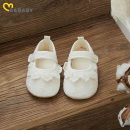 First Walkers Ma baby 3-12M baby womens shoes newborn and toddlers first step birthday princess lace embroidered shoes d240525