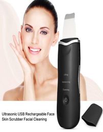 Cleansing Tools Facial Vibration Message Exfoliator Machine Ultra Rechargeable Face Skin Wash Scrubber Cleaning Blackhead Removal4773958