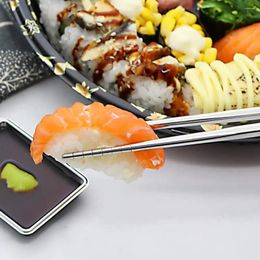 Chopsticks 304 Stainless Steel Reusable Non Slip Dishwasher Safe Japanese Chinese Korean Metal Chop Sticks