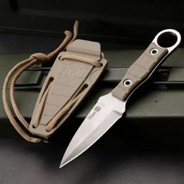 Kizlyar Straight Fixed Blade Knife AUS-8 Blade PP Fiberglass Handle Tactical Self-defense Mini Hunting EDC Survival Tool Knives a2277