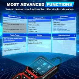 OBD2 Scanner Live Data Professional Mechanic OBDII Diagnostic Code Reader Tool For Cheque Engine Light Battery Voltage Testing