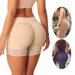 Waist Tummy Shaper 2024 Wome Slimming Body Shaper Padded Butt Lifter Panty Modeling Underwear Briefs Fake Hip S Plus Size Shapers S-3XL Q240525