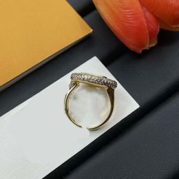 Wed ring designer Ring gold ring ring for man Designer Fashion Titanium Steel Engraved Letter Pattern ring holder Engagement Ring Opening Cluster Rings ring Jewellery