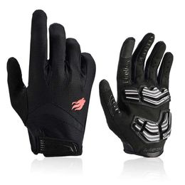 Sports Gloves FIRELION Outdoor Full Finger Gel Touch Screen Cycling Gloves Off Road Dirt Mountain Bike Bicycle MTB DH Downhill Motocross Glove Q240525