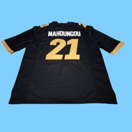2324 Black #21 ANTHONY MAHOUNGOU Purdue Boilermakers Black Alumni College Jersey or custom any name or number jersey
