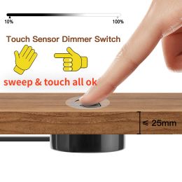 Penetrable Sweep Touch Sensor Switch Wood Panel Touch Sensor LED Light Switch Control Hand Sweep Control Dimmable Touch Dimmer