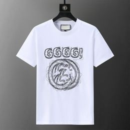 Mens Designer Band T Shirts Fashion Black White Short Sleeve Luxury Letter Pattern T-shirt W04