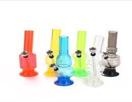 Factory direct 16cm acrylic water pipe transparent Mini acrylic water pipe8675706