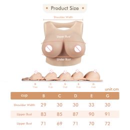 CYOMI Realistic Silicone Breast Forms Hollow Fake Boobs False Chest for Transgender Crossdresser Sissy Drag Queen Cosplay