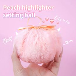 MAANGE Glitter Puff Highlighter Setting Ball Plush Soft Body Highlighter Sponge Puff For Birthday Festival Gift
