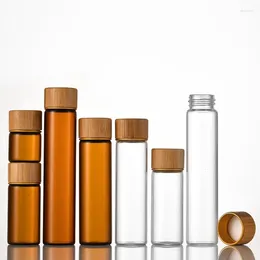 Storage Bottles Multi Specification Screw Mouth Permeable Glass Bottle Tube Sealed Reagent Liquid Air Separation