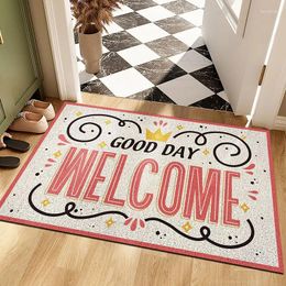 Carpets Welcome Door Mats For Indoor Outdoor Antiwear PVC Waterproof Non Slip Bathroom Rugs And Blue Hallway Entrance Doormat