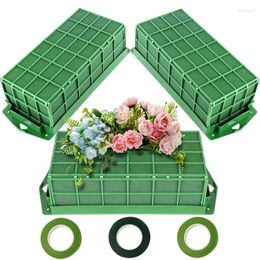 Decorative Flowers Floral Foam Cage 3 Pack Blocks For Flower Holder With Bowl Easy To Use