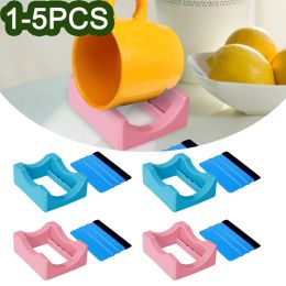 1-5PCS Silicone Cup Cradle Stand Waterproof Two Angle Support Tumbler Cradle Rack Household Anti Slip Glass Cup Slot Rack
