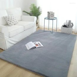 Carpets Modern Thicken Imitation Room Bedroom Furniture Tea Table Hair Carpet Living Mat Is Full Spread Blue