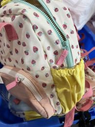Custom Embroidery Name Strawbreey Girls School Backpack Kindergarten Schoolbag Lunch Tote Bag Purse Teens Girls Boys Kids Bags