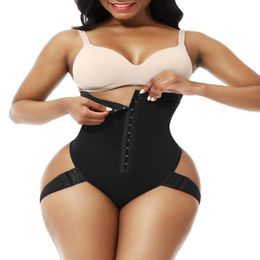 Corset Secret Waist Trainer High Tummy Control Panties BuLifter Shaper Thong With 2 Side Straps Underwear Fajas6626631