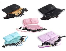 32pcs Makeup Brushes Set Professional Cosmetics Brush Eyebrow Foundation Shadows Kabuki Make Up Tools Kits Pouch Bag1692043