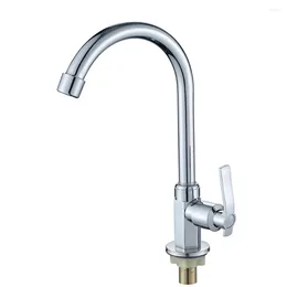 Kitchen Faucets Faucet Cold Taps Swivel Spout Single Lever Bathroom Sink Tap Deck Mounted Vegetable Basin Zinc Alloy Plating