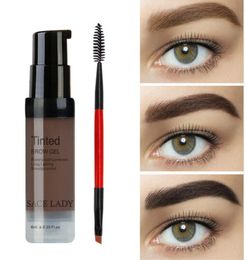 Color Salon Eyebrow Pomade 6ml Makeup Tint Brush Kit Brown Henna Eye Brow Gel Cream Make Up Paint Pen Set Enhancer Wax Cosmetic4621537