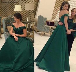 Party Dresses Modest Dark Green Evening Dress Chic A Line Backless Long Formal Wear Gown Custom Made Plus Size