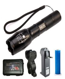 Zoom Mini T6 LED Tactical Flashlight Torch 3000 Lumens Waterproof 5 Modes Bike Cycling Light Rechargeable 18650 Charger Bike Lamp 4623626