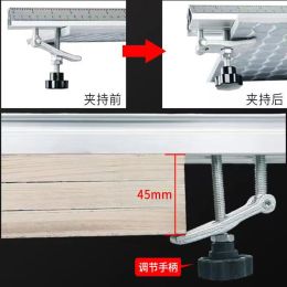 Electric Circular Saw Cutting Machine Guide Foot Ruler Guide 3in 1 45 Degrees Chamfer Fixture Angle Cutting Helper Tool