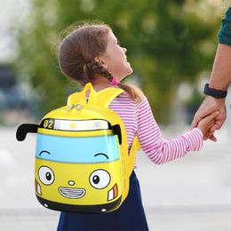 Backpack 3D Cartoon Bus Toddler Cute Kindergarten Children School Bag Small Travel For Boys Girls Go An Outing