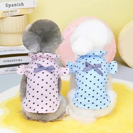 Dog Apparel Puppy Clothes Spring Summer Pet Fashion Shirt Small Cute Soft Vest Cat Sweet Designer Cardigan Yorkshire Chihuahua Maltese