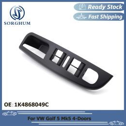 SORGHUM 1K4868049C For VW Golf 5 Car Interior Accessory Master Door Window Switch Control Panel Trim Bezel Left Driver Hand Side