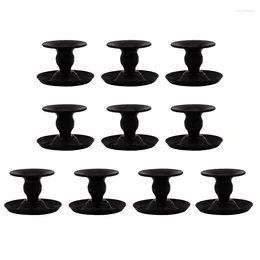 Candle Holders Black Iron Taper Decor For Pillar Candlestick Holder Candlelight Stand Dining Table Home