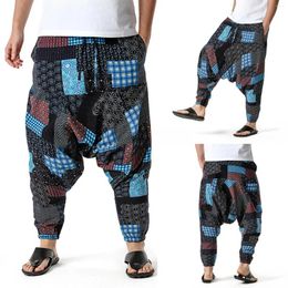 Men's Pants Free Shpping Cargo For Men Cotton- Loose Casual Lightweight Elastic Waist Home Pantalones Casuales