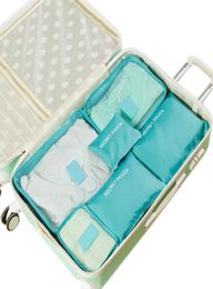 6PCsSet Travel Bag For Clothes Functional Travel Accessories Luggage Organiser High Capacity Mesh Packing Cubes New4352886