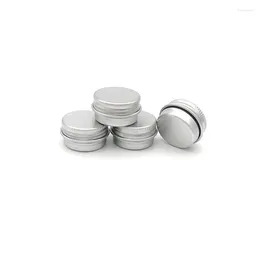 Storage Bottles 5g Silver Aluminum Cream Bottle Jar Pot Cosmetic Eye Shadow Container Power Case Gel Skin Care Packing