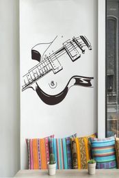 Creative large size Music guitar Wall Sticker Music room bedroom decoration Mural Art Decals wallpaper individuality stickers14017816