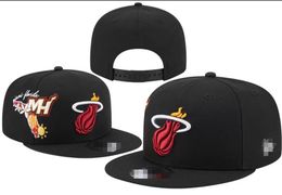 American Basketball Heat Snapback Hats 32 Teams Luxury Designer The Finals Champions Locker Room Casquette Sports Hat Strapback Snap Back Adjustable Cap a14