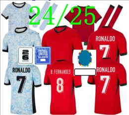 2024 Euro Cup Portuguesa Portugal soccer jerseys RONALDO JOAO FELIX PEPE BERMARDO B.FERNANDES camisa de futebol 24 25 J.MOUTINHO football shirt Men Kids kit women DI
