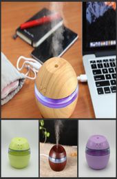 Aromatherapy Air Humidifier Aroma Diffuser Oil Diffuser Purifier Mini Wooden USB Humidifiers LED Home Wood Humidifier4817789