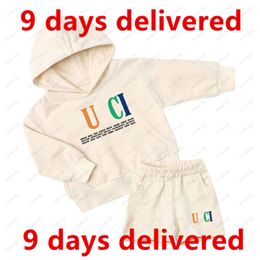 9 days delivered dhgate Kids Clothing Sets G Designers Children Tracksuit Boys Girls Hoodies Shorts Set Kid Hoodie Sweatshirts Baby Spring Suit Fashion Casual Short