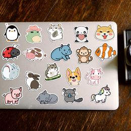 50pcs Cute Little Animal Sticker Pack Waterproof Laptop Skin Cute Phone Case Kawaii Packaging Art Supplies Stationery