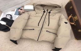 Womens Down Coat Mens Fashion Puffer Jackets Winter Warm Hooded Parka Coats Women Classic Pattern Outerwear Stylish Short Windproo3396444