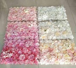 40x60cm Artificial Flower Wall Wedding Decoration flower mats Rose Fake Flowers Hydrangea wedding flower Panels T2007169497531