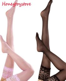 Hosiery tights pantyhose Band Black socks girls silk sheer pantyhose bodystocking Sexy Ladies Women Thin High Stockings1105005
